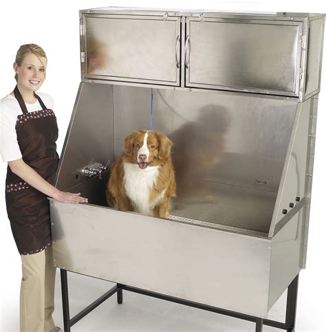 master equipment stainless steel overhead grooming tub cabinet|Master Equipment Overhead Tub Cabinet .